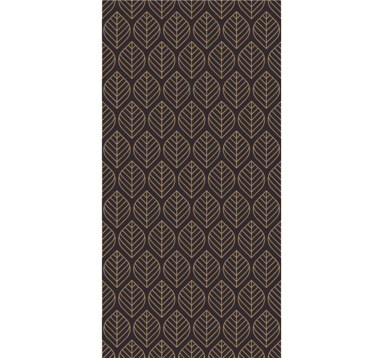 Papel tapiz hojas patrón de hoja elegante - TenVinilo