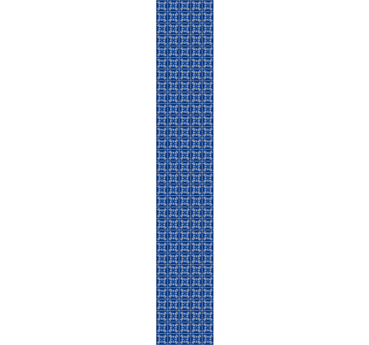 Papel pintado geométrico cuadrados azules - TenVinilo