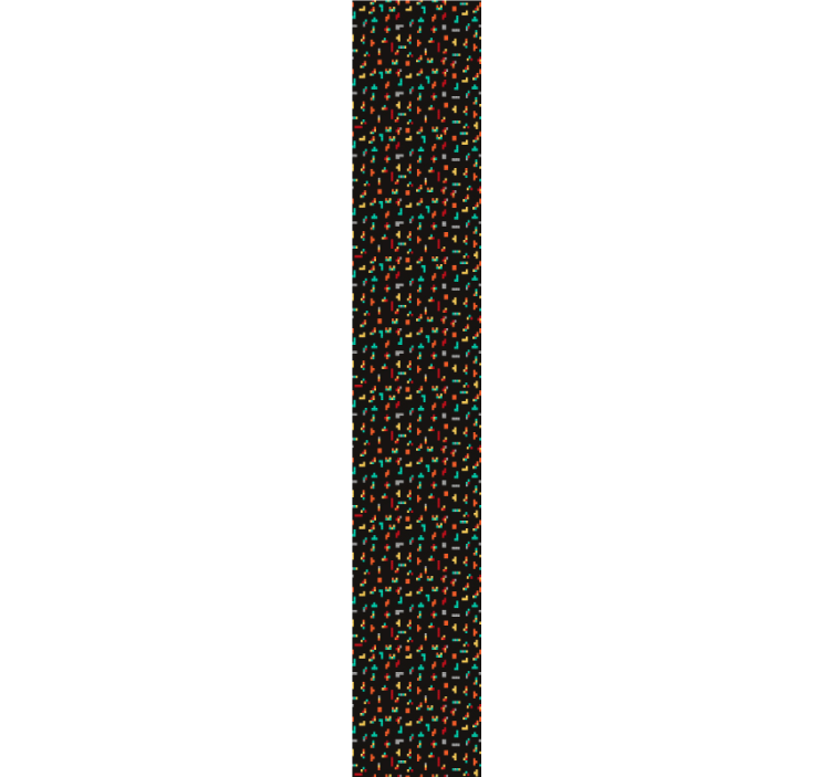Papel pintado moderno tetris negro moderno - TenVinilo