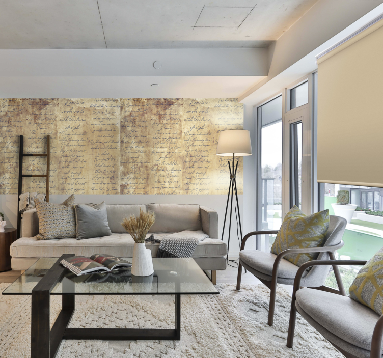 Papel pintado vintage versos Romeo y Julieta - TenVinilo