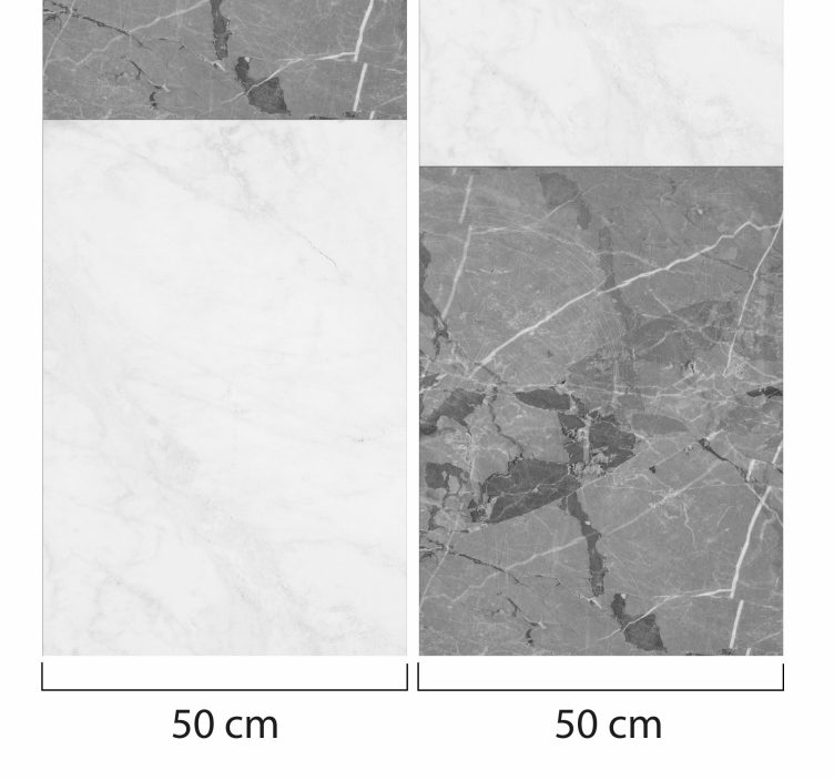 Papel pintado hormigón paneles tonos grises - TenVinilo