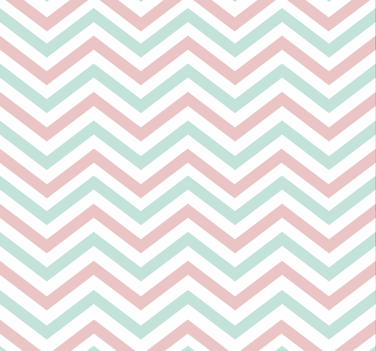 Papel de pared para salón colores pastel en zigzag - TenVinilo