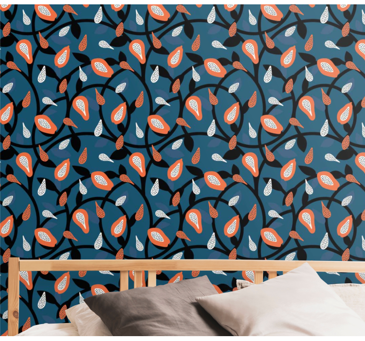 Papel tapiz naturaleza motivo inspirado en la naturaleza - TenVinilo