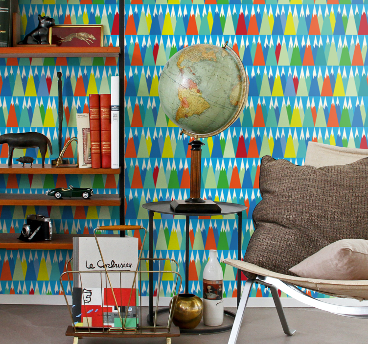 Papel pintado paisaje Montañas de colores - TenVinilo