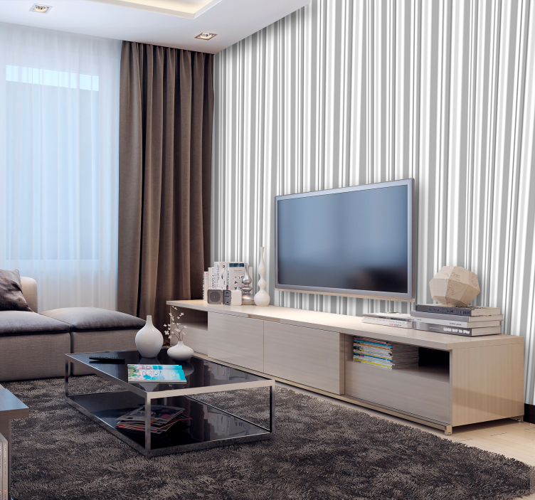 Papel pintado rayas verticales estilo marinero - TenVinilo