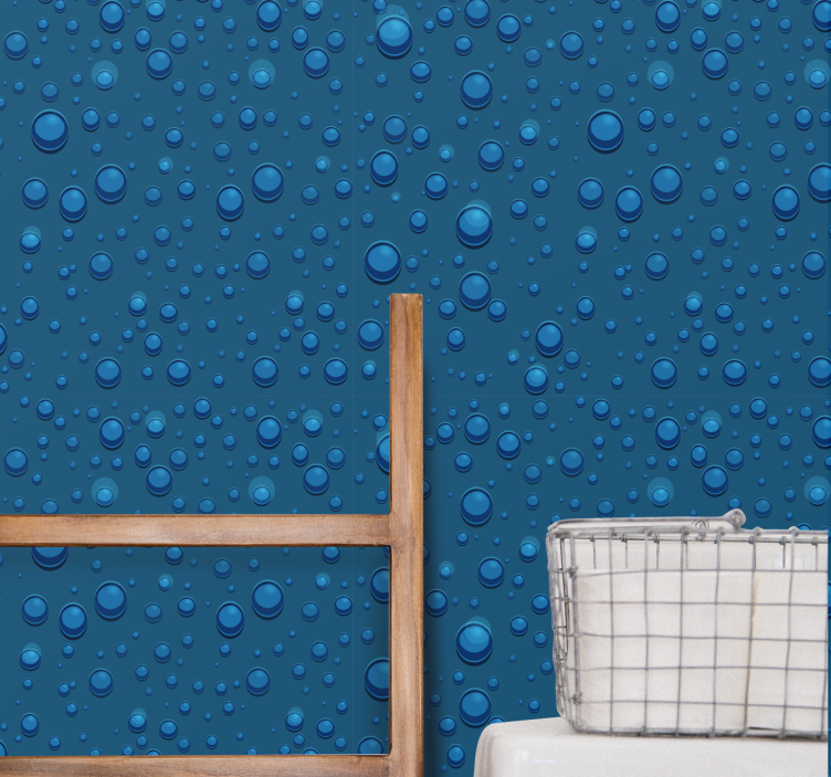 Papel pintado cocina Burbujas de lavandería - TenVinilo