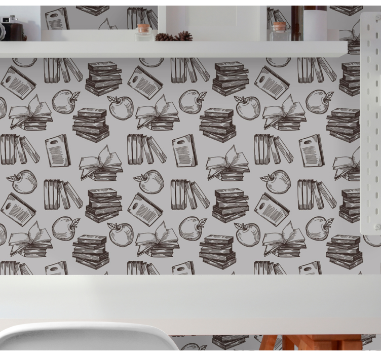 Papel tapiz letras bosquejo literario - TenVinilo
