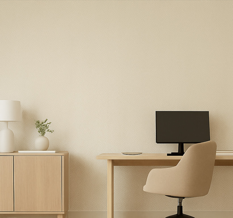 Papel tapiz oficina patrón de tela de lino - TenVinilo